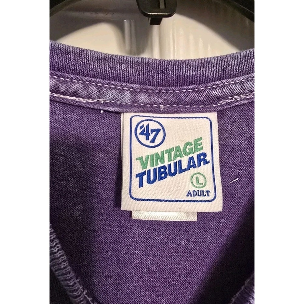 47 Brand Vintage Tubular Los Angeles Lakers T-Shirt Mens LargePurple NWT NBA - Picture 3 of 8